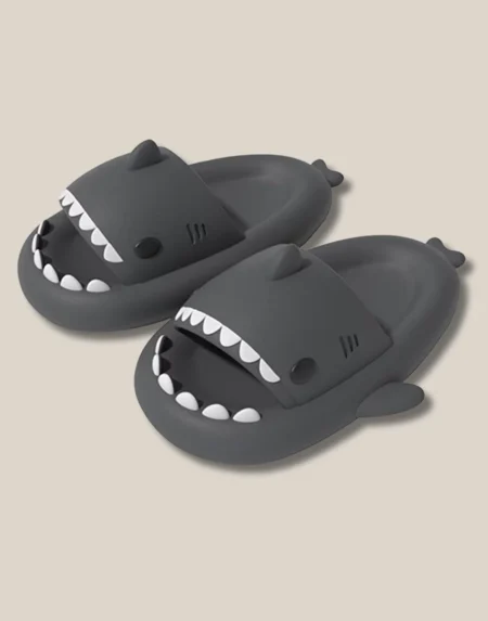 dark grey shark slides